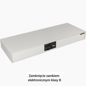Widok szuflady na broń MLB 135/2-EB zamykanej zamkiem elektronicznym klasy B