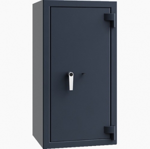 Sejf Save4ever model 419104.11. Klasa antywłamaniowa III, klasa odporności ogniowej LFS 30. Grafitowy, zamykany zamkiem kluczowym.