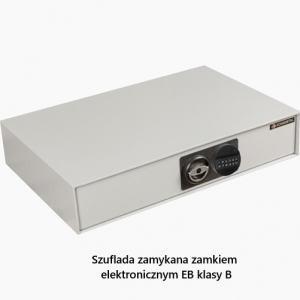 Szuflada na 2 sztuki broni zamykana zamkiem elektronicznym klasy B.