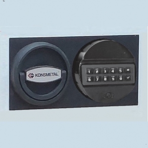 Widok zamknięcia sejfu Konsmetal SL 100-EB