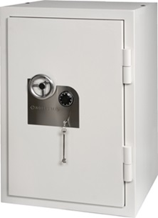 Kasa pancerna Konsmetal KP 67/II klasa II z zamkiem kluczowym.
